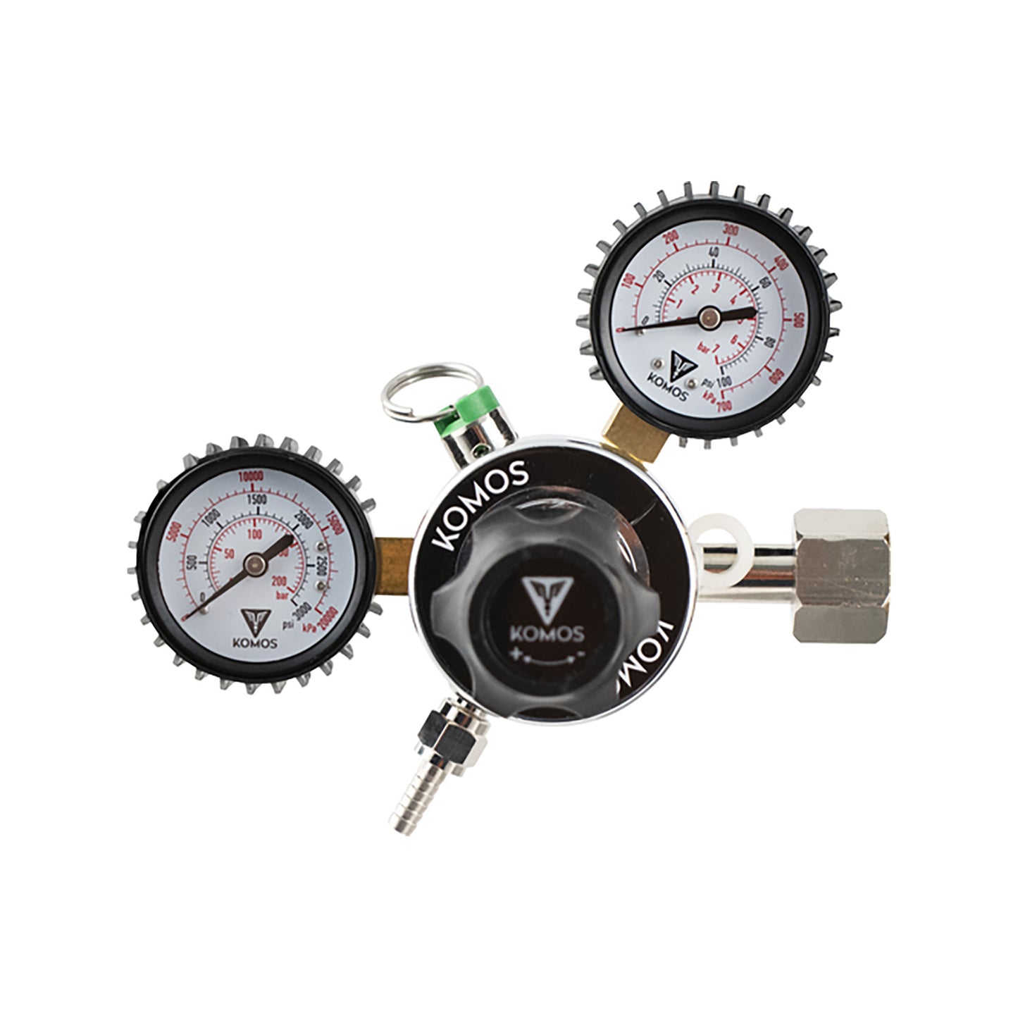 KOMOS Economy Dual Gauge CO2 Regulator