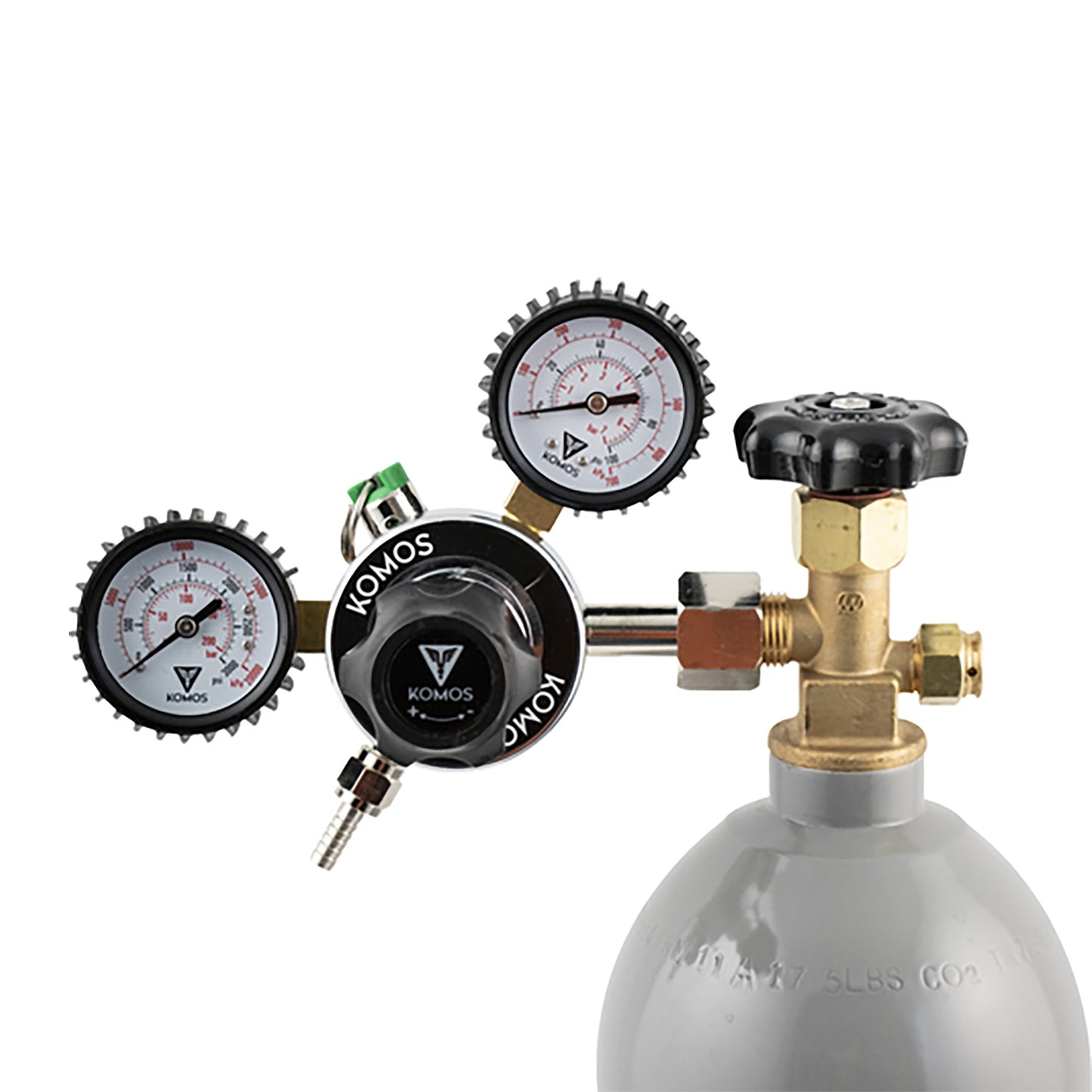 KOMOS Economy Dual Gauge CO2 Regulator