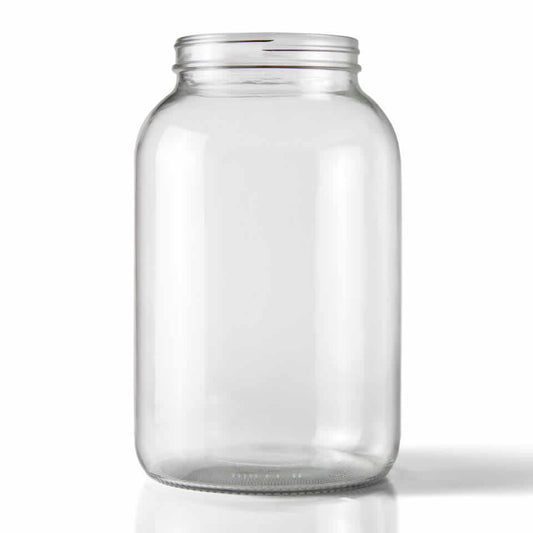 One Gallon Wide Mouth Clear Glass Jar-Equipment