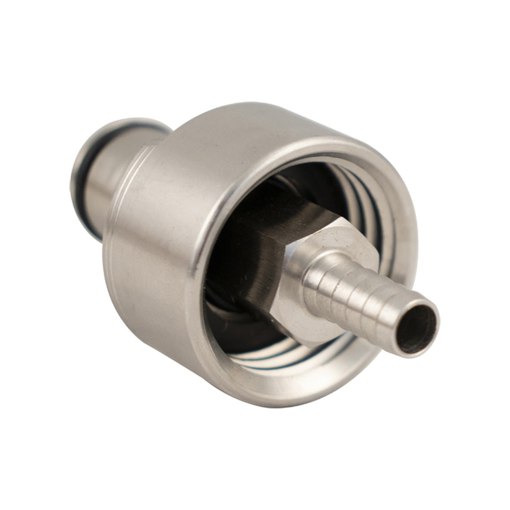 CarbaCap Carbonator Cap (Stainless Steel with 5/16" Barb)-Kegging Hardware-Bitter & Esters