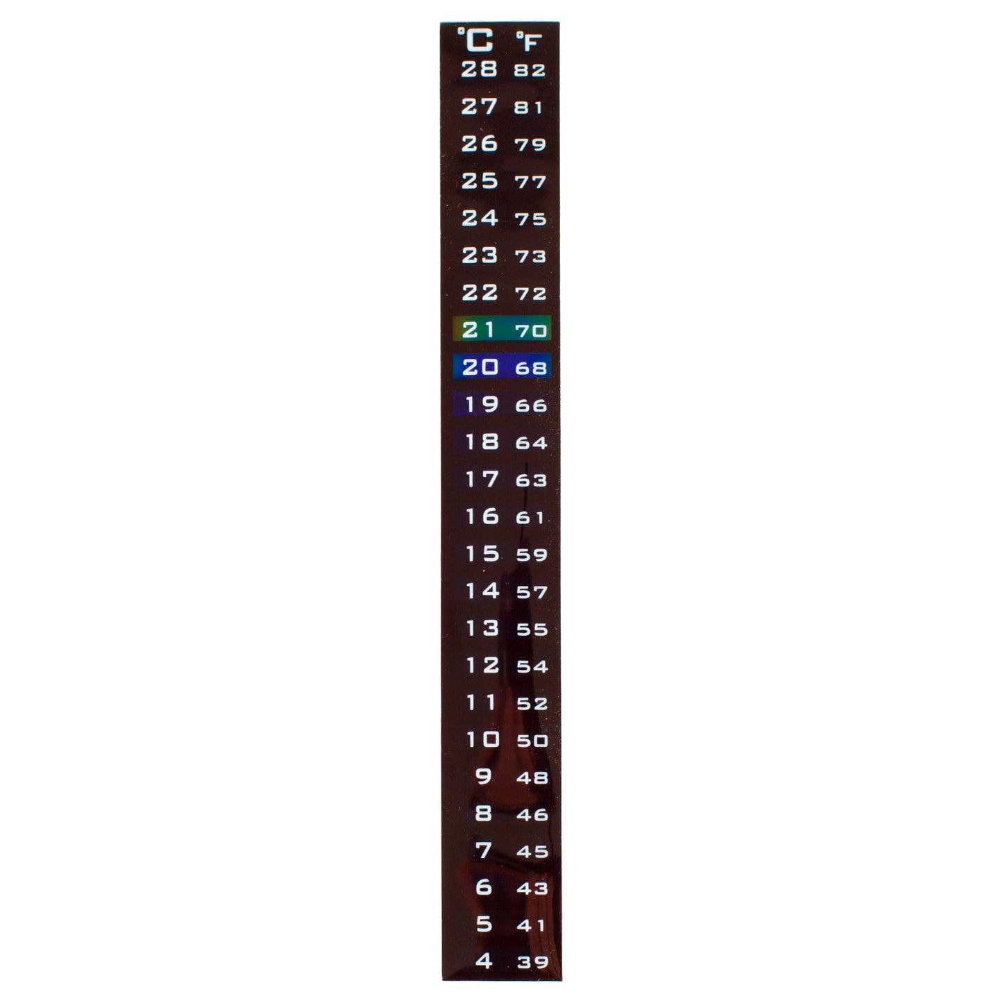 Dual Scale Liquid Crystal Thermometer