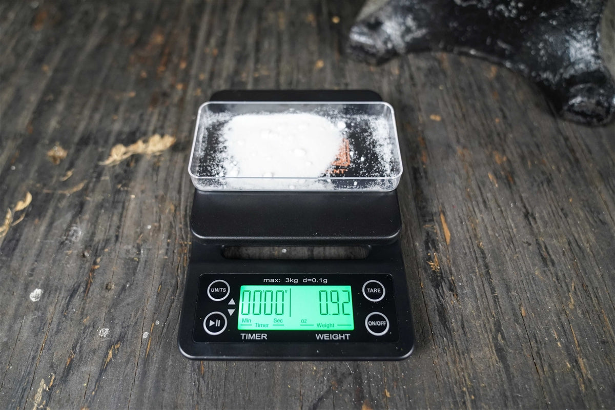 Anvil High Precision Digital Scale - Top with salts