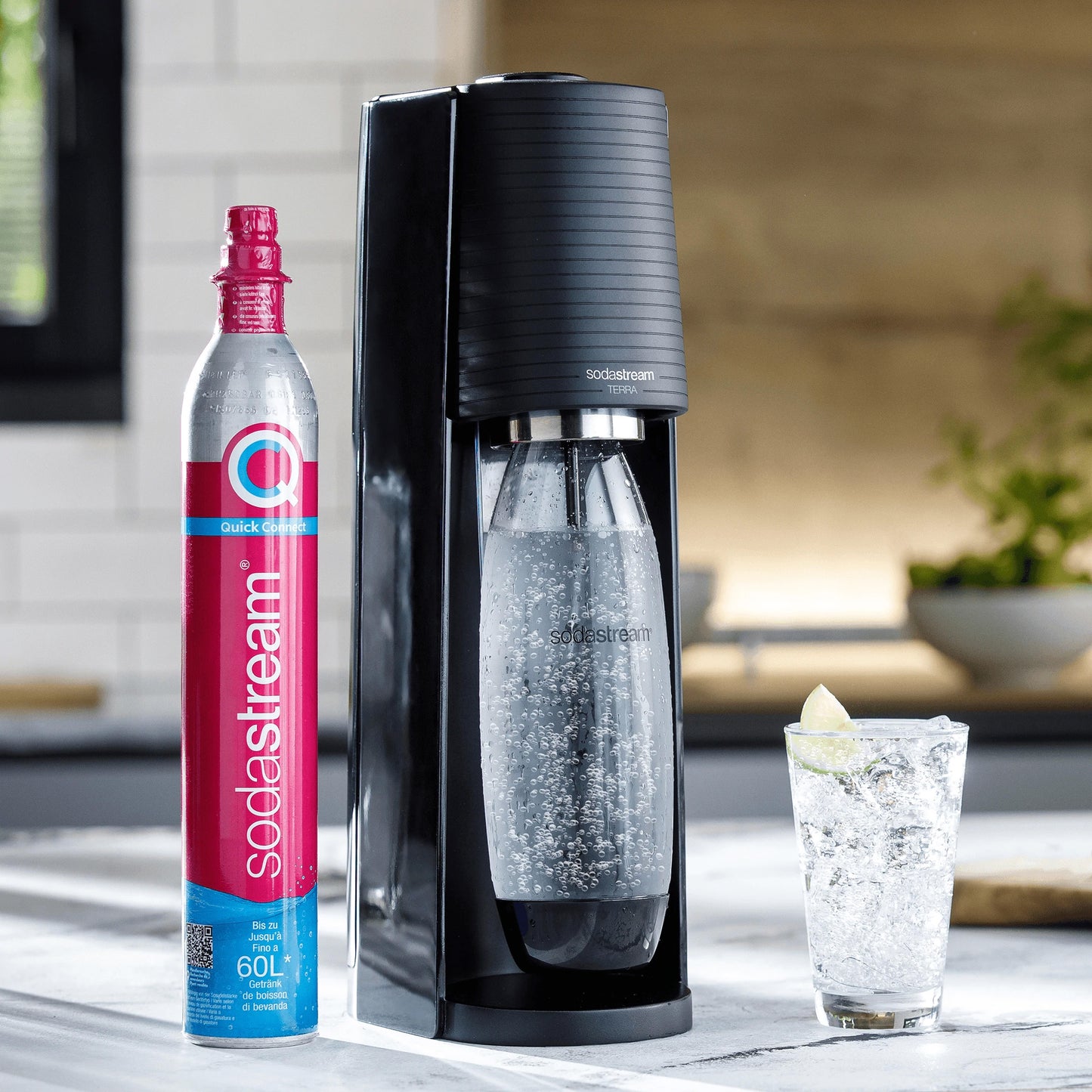 Sodastream Noir Terra brillant eau Fabriquant Noir