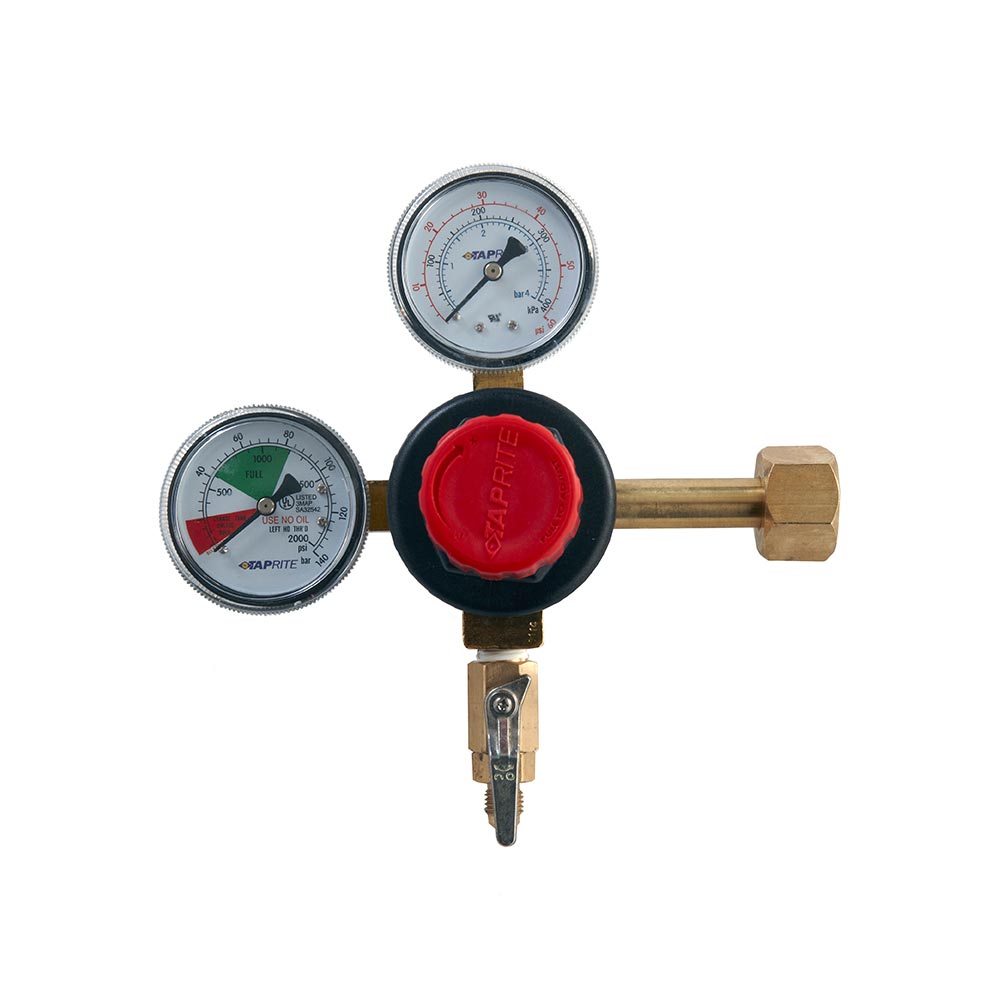 Premium CO2 Regulator – Dual Gauge – MFL Outlet – Shutoff-CO2 Regulator