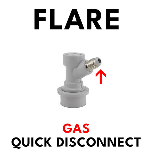Ball Lock - Quick Disconnect (Gas), 1/4" Flare