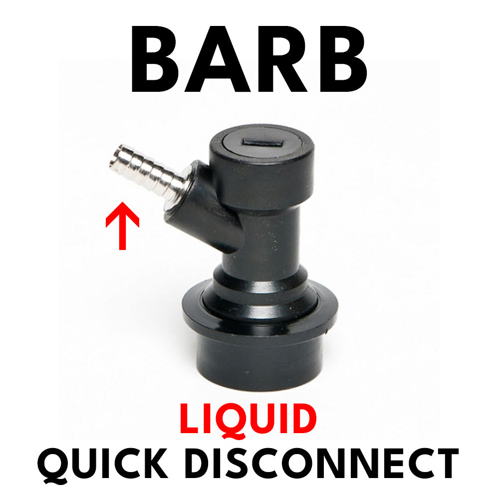 Ball Lock - Quick Disconnect (Liq), 1/4" Barb
