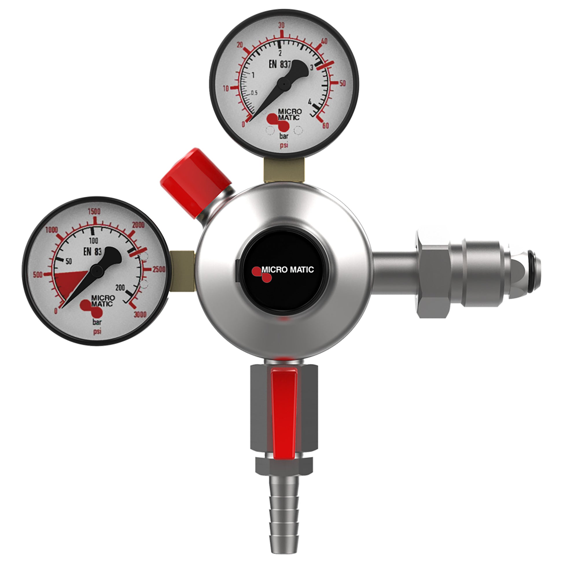 Premium Plus Nitrogen Regulator - Primary - Low Pressure - 0-60 PSI - 2 Gauge