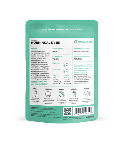 Hornindal Kveik Ale - Omega Yeast OYL-091-Yeast