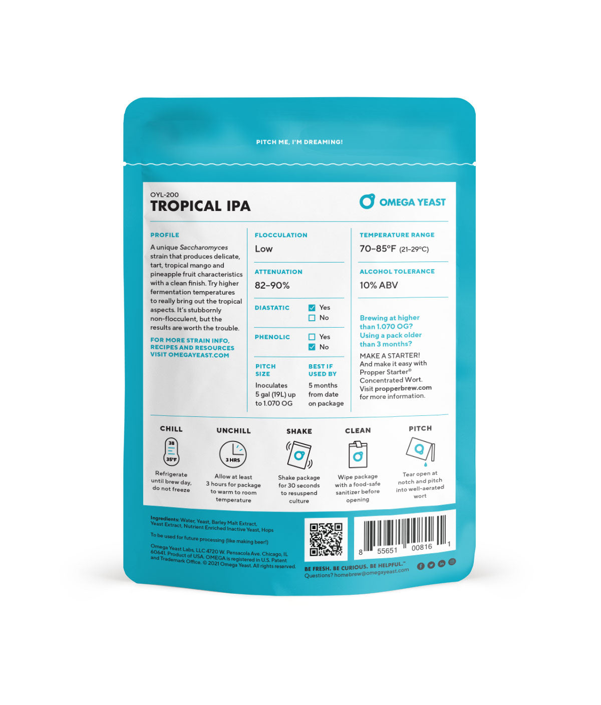 Tropical Ale - Omega Yeast OYL-200-Yeast