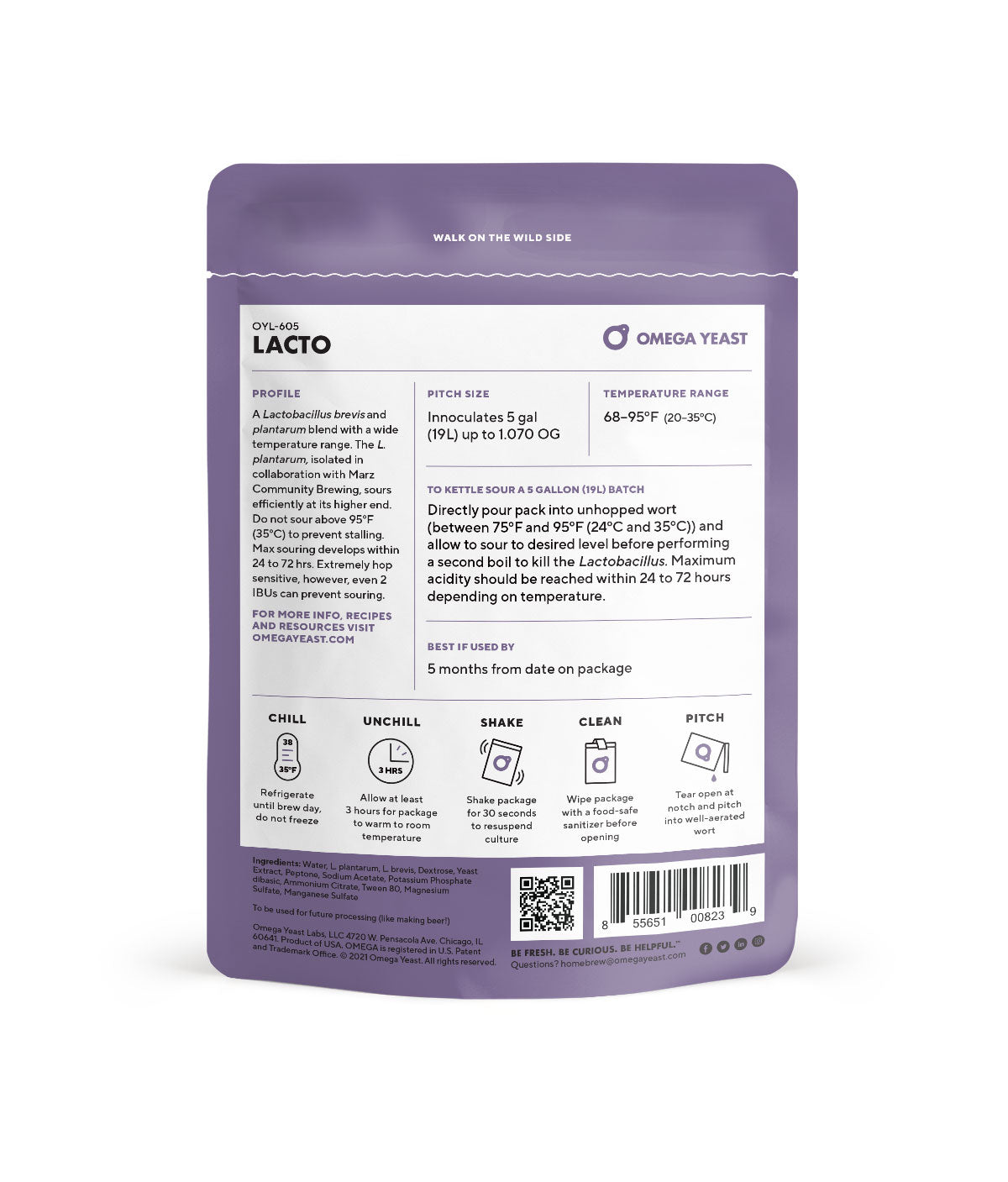 Lactobacillus Blend - Omega Yeast OYL-605-Yeast