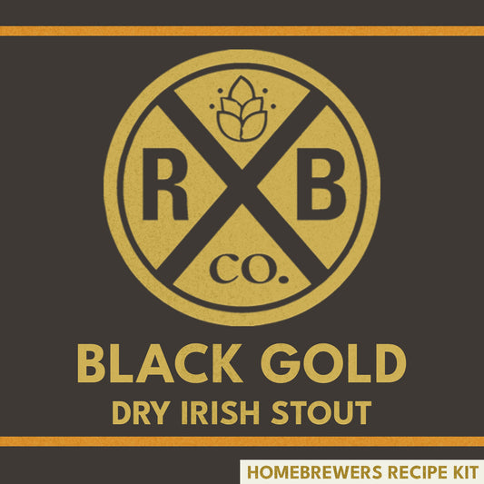Black Gold Dry Irish Stout - Rockaway Brewing Company - Homebrewers Recipe Kit