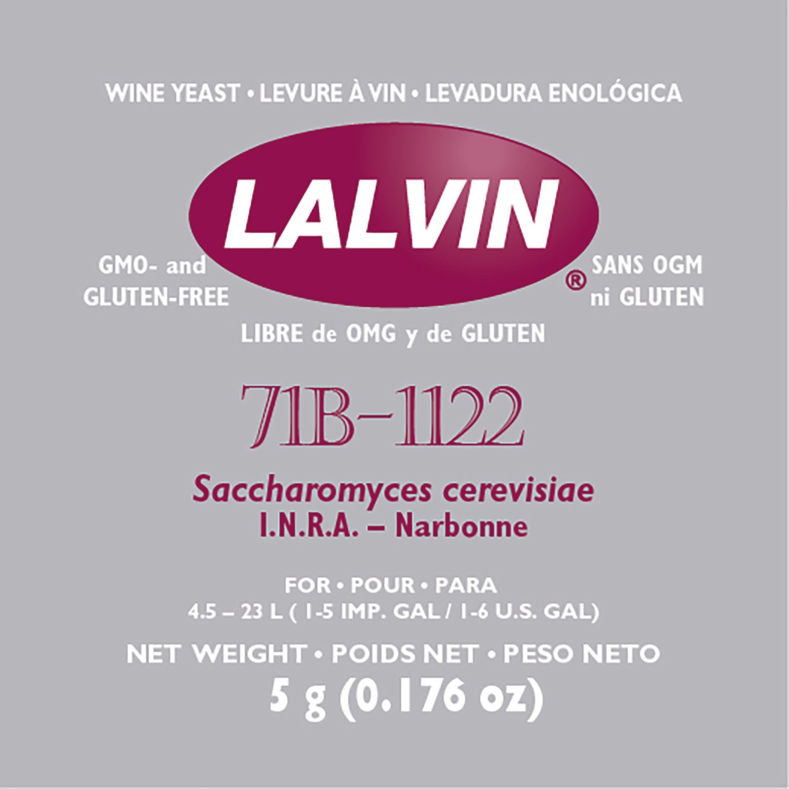 Lalvin 71B-1122 - Dry Wine Yeast