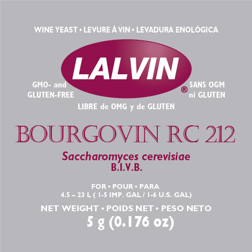 Lalvin RC-212 - Dry Wine Yeast-Yeast