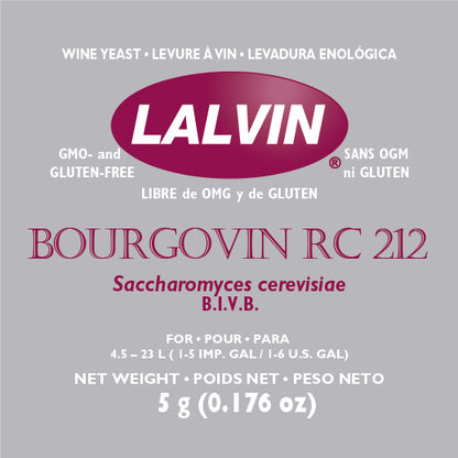 Lalvin RC-212 - Dry Wine Yeast-Yeast