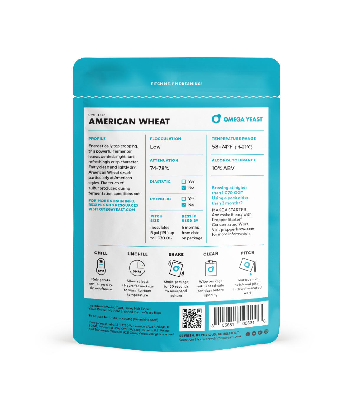 American Wheat Ale - Omega Yeast OYL-002