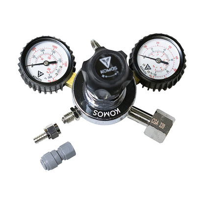 KOMOS Economy Dual Gauge CO2 Regulator