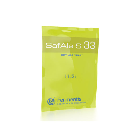 Safale S-33 - Dry Ale Yeast - 11.5 Grams